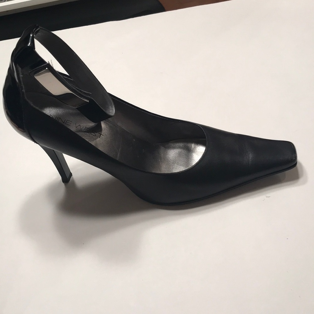 Nine West high heels dressy shoes, black, sz 8M
